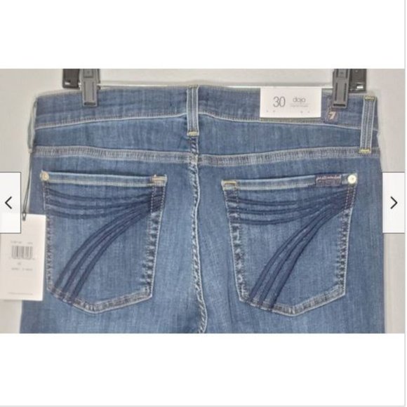 NWT 7 for All Mankind Dojo Wide Leg Jeans 30 Nordica - Picture 7 of 14